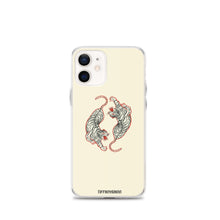 Load image into Gallery viewer, Twin Tigers iPhone Case - Cream